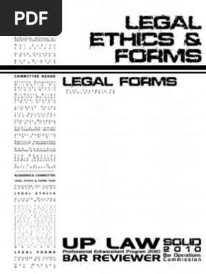 UP 2010 Legal Forms