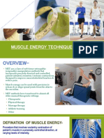 Muscle Energy Techniques (Met)