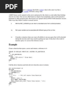 Example: Datatype Cursor Varchar2 Variable