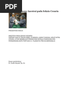 Download Presentasi Kasus Anestesi Pada Seksio Cesaria SC by Bagus Ayu Purnamasari SN231796946 doc pdf