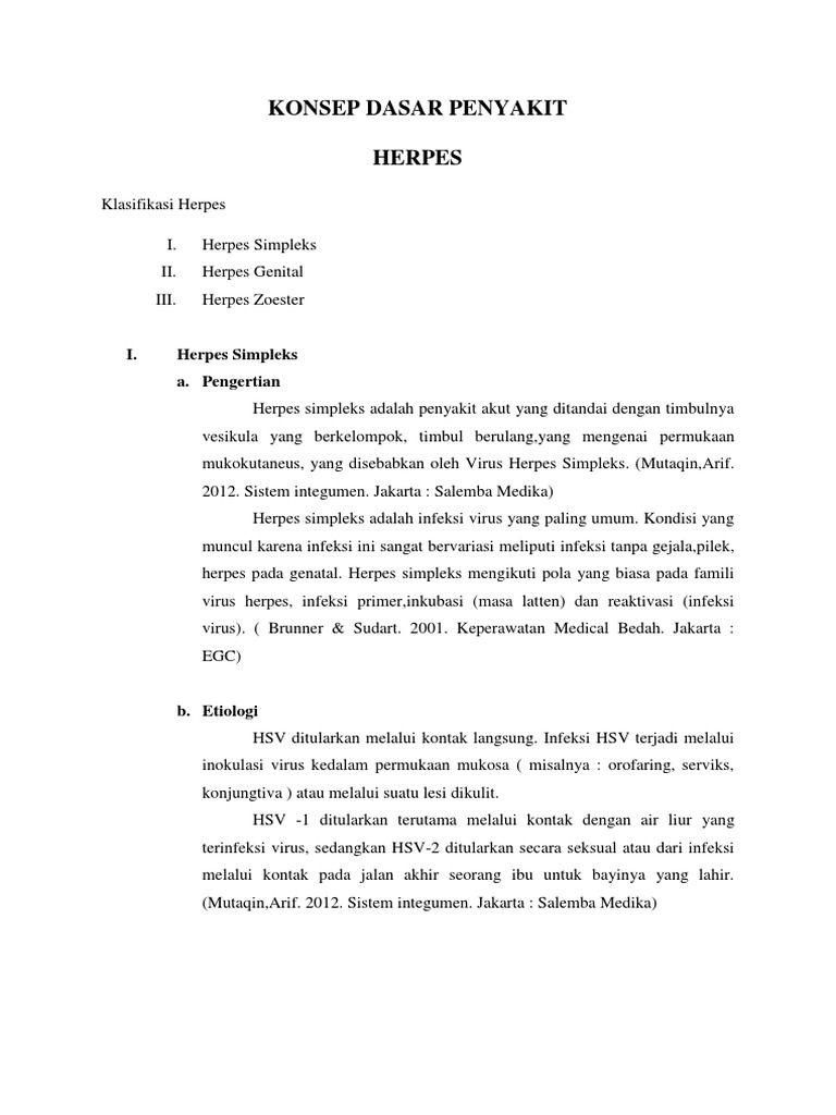 herpes kering tapi masih nyeri