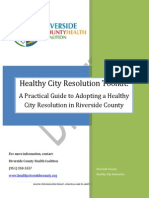 Healthy City Resolution TOOLKIT