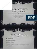 Introduction to Anesthesia Techniques and Applications