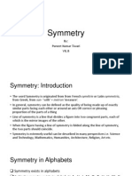 Symmetry: By: Puneet Kumar Tiwari Vii, B