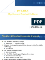 PC Lab - I Algorithm and Flowchart Problems