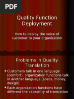 Quality Function Deployment Steps