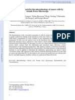 A General Approach For The Microrheology of Cancer Cells by