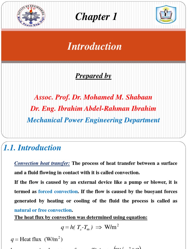 Convection Heat Transfer Fundamentals | PDF | Boundary Layer | Heat ...