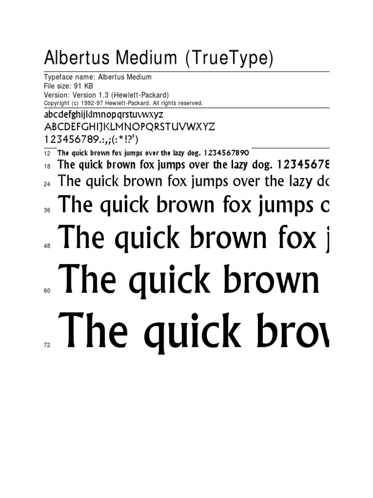 Albertus Medium (TrueType) | PDF | Teaching Methods & Materials | Computers