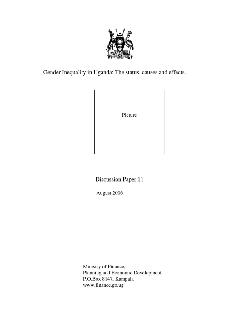 Discussion Paper On Gender Inequality | PDF | Gender Inequality ...