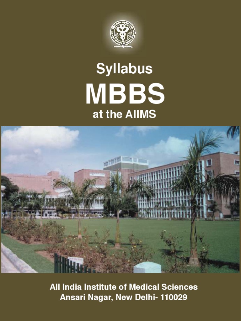 Syllabus MBBS PDF