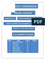 Student Marks Sheet History of Toothpaste