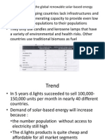 The Trends in The Global Renewable Solar-Based Energy