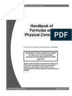 Handbook for Formulae and Constants