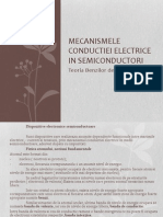 Mecanismele Conductiei Electrice in Semiconductori