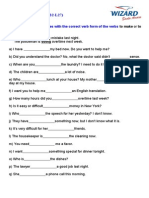 Homework Activity M (B2-L27) : 1) Complete The Sentences With The Correct Verb Form of The Verbs