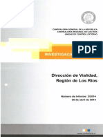 Informe Investigación Especial 3-14 Dirección de Vialidad Región de Los Ríos, Construcción Puente Cau Cau y Accesos - Abril 2014