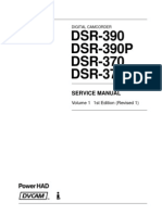 Sony Dsr-370 Dsr-390 Vol-1 1st-Edition Sm