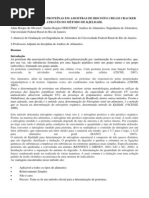 Análise Do Teor de Proteínas Em Amostras de Biscoito Cream Cracker Através Do Método de Kjeldahl