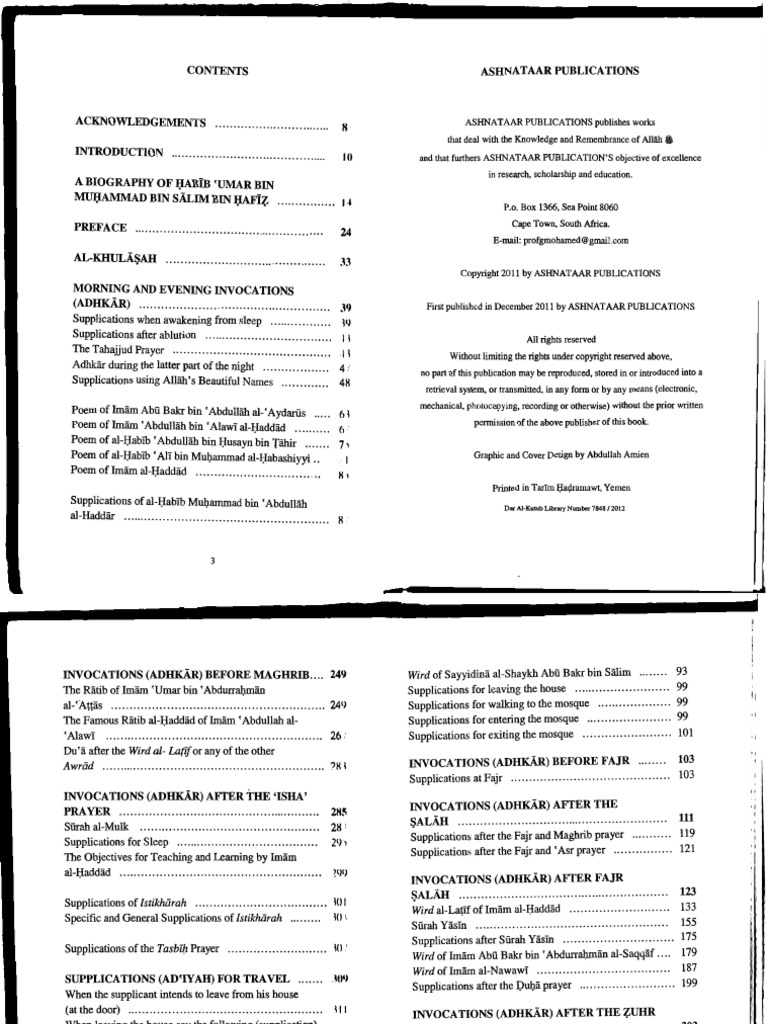 The Cream Of Remembrance Habib Umar Quran Islam