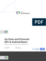 Up Close and Personal Nfc and Android Beam