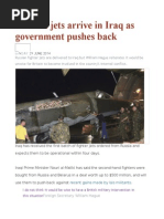 Russian Jets Arrive in Iraq as Government Pushes Back