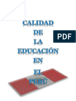 Calidad de La Educación en El Perú