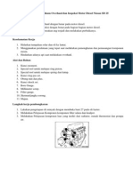 Laporan Praktikum Overhaul Dan Inspeksi Motor Diesel Nissan SD 25
