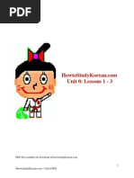 Download HowtoStudyKorean Unit 0 PDF by Jonathan Chen SN231842805 doc pdf