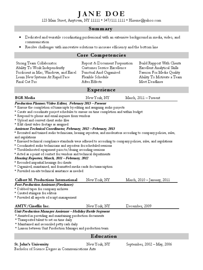 After Resume Example | PDF | Business