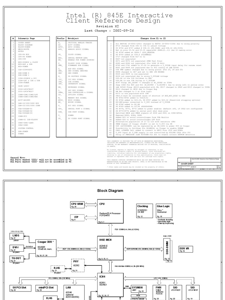 Mainboard 845eiclient Usb Computer Architecture