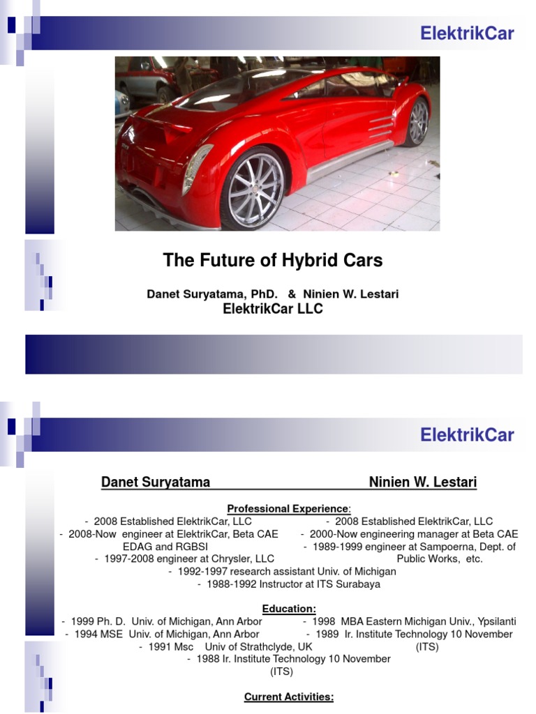 Future of Hybrid Electric Vehicles | PDF | Hybrid Electric Vehicle ...