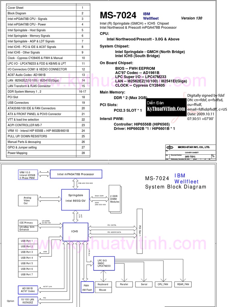 Mainboard Msi 7024 1 4 Ibm Pc Compatibles Electronic Engineering