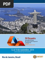 Circular Encontro AIESAD Rio 2014 - Espanhol