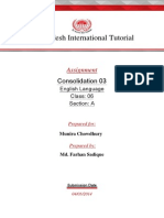 Bangladesh International Tutorial: Consolidation 03