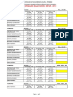 2014 IMPAR - Cronograma - Examenes