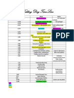 Wedding Day Timeline