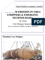Titanium Erosion in Urea Strippers & Emerging Technologies