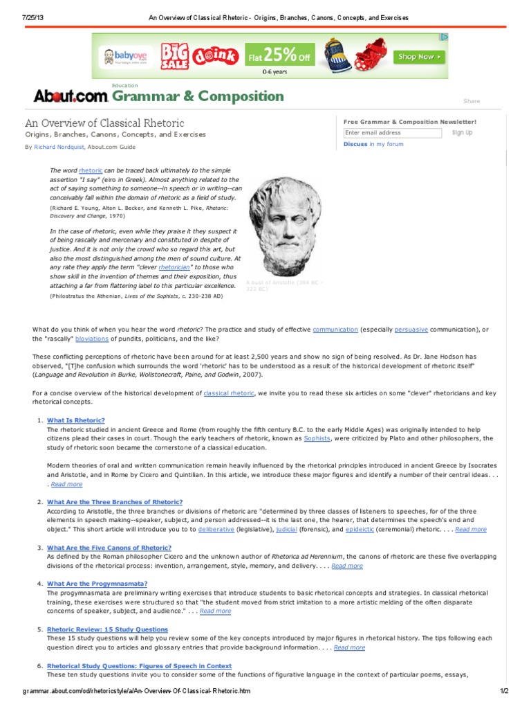 Cicero's Five Canons of Rhetoric | PDF | Rhetoric | Cognition