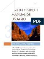 Manual de Usuario de Estructuras y Union