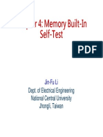 Memory Built in Self Test