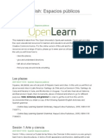 OpenLearn Spanish Language Espacios Publicos