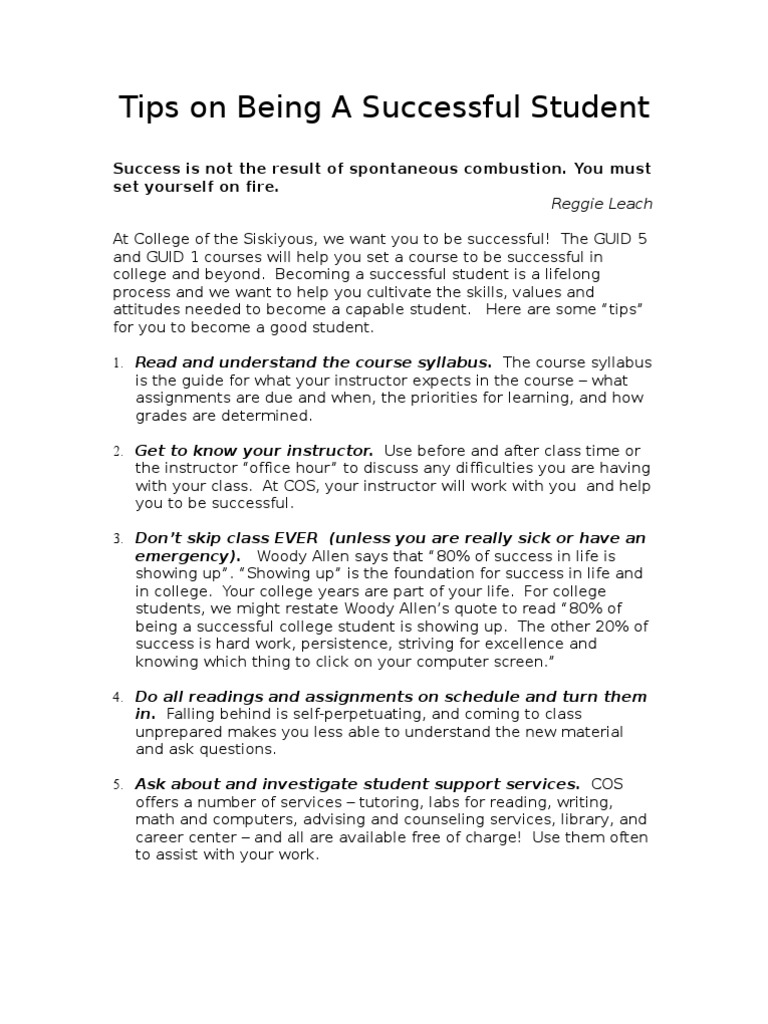 Tips On Being A Successful Student Educational Psychology