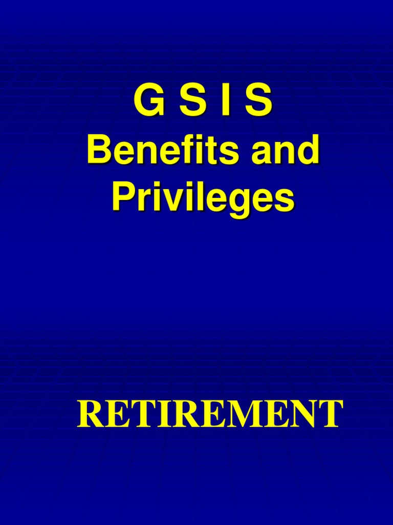 GSIS Benefits & Privileges | Life Insurance | Loans