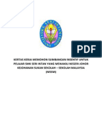 Kertas Kerja Memohon Sumbangan Insentif