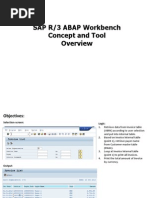 SAP R/3 ABAP Workbench Concept and Tool