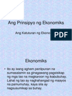 Prinsipyo NG Ekonomiks