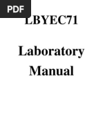 Lbyec71 Lab Manual v3.0