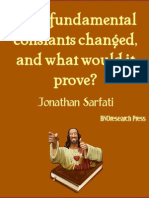 Have Fundamental Constants Chan - Jonathan Sarfati
