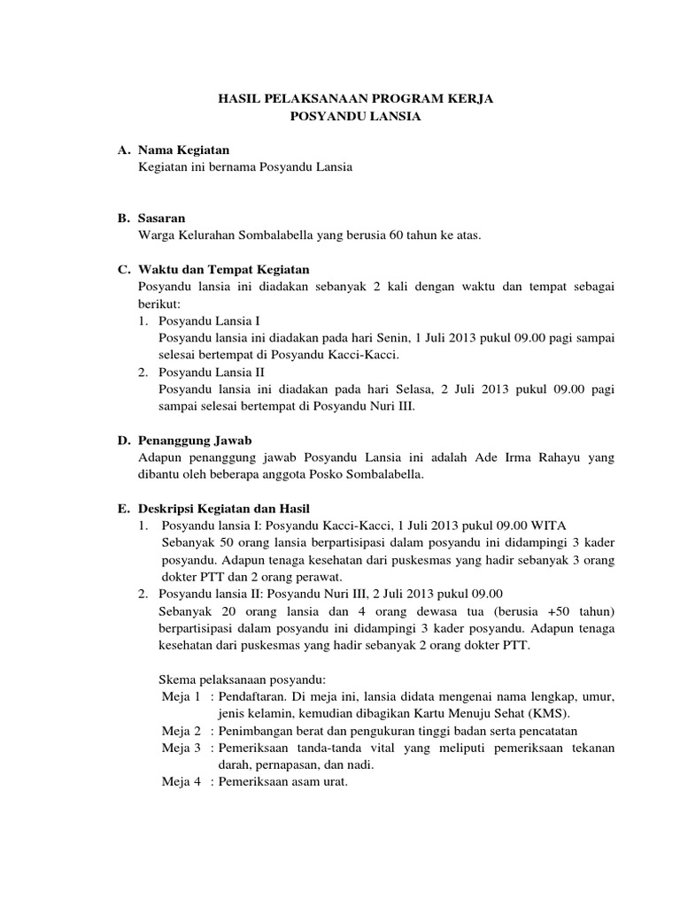 25+ Inspirasi Keren Cara Membuat Laporan Kegiatan Posyandu